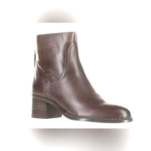 Franco Sarto Womens Liliana Brown Ankle Boots Size 7.5